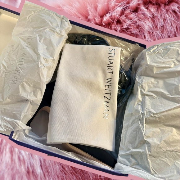 NWT Stuart Weitzman Black Micro Axiom Stretch Knit Ankle
Booties Size 11.5 - Picture 4 of 16